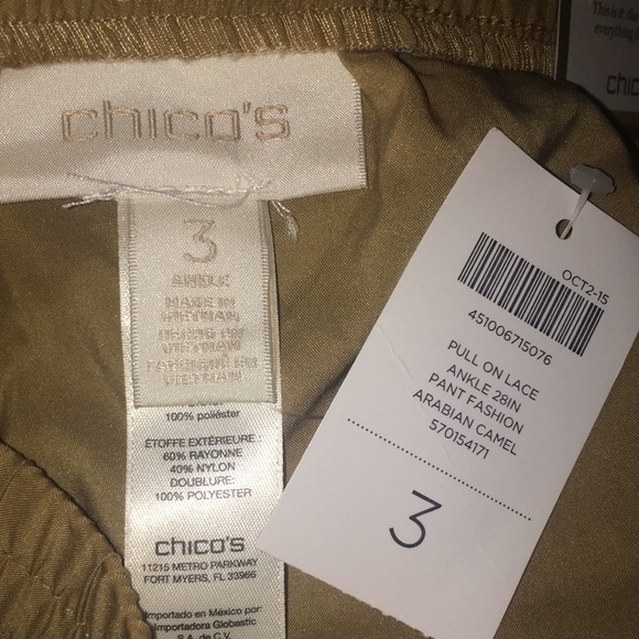 Chico’s Pull On Lace Ankle Pants - Picture 13 of 15